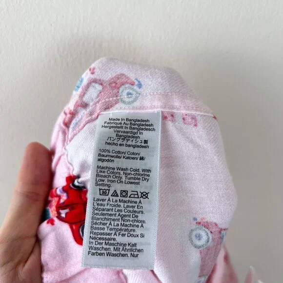 NWT J. Crew Factory Pink Holiday Printed Flannel Pajama Pants - Picture 5 of 6